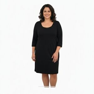 Karen Kane Black Beeded Embellished Cocktail Dress Size 0X